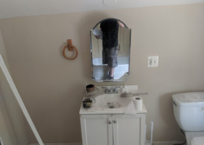Decker Property Fire Damaged Bathroom from Fire and Soot